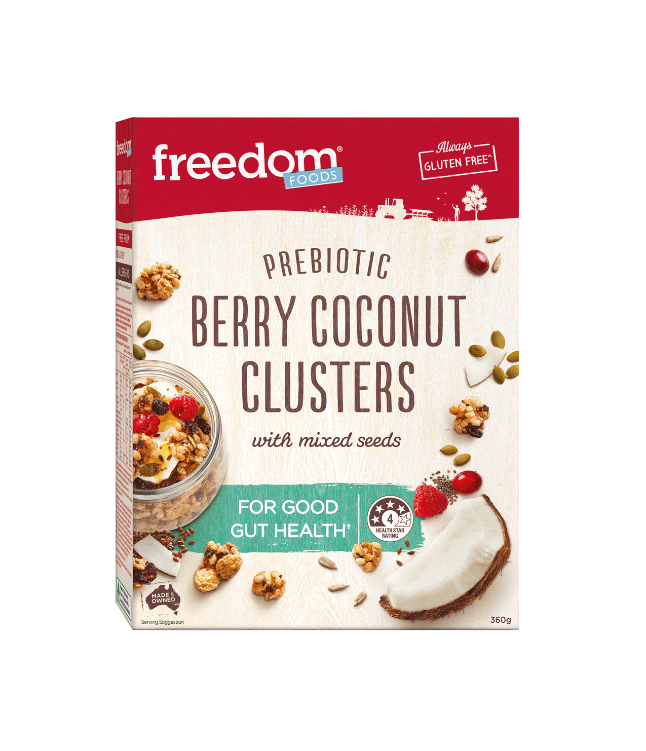 BERRY COCONUT CLUSTERS 360G