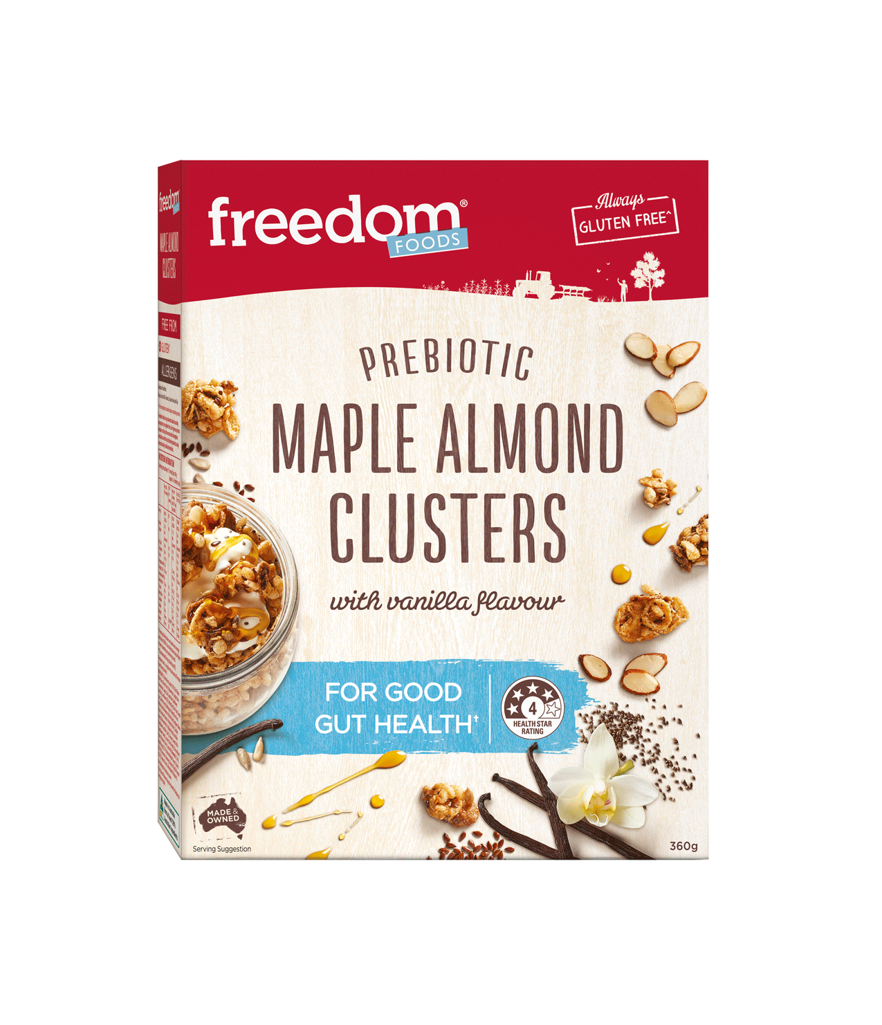 MAPLE ALMOND CLUSTERS 360G