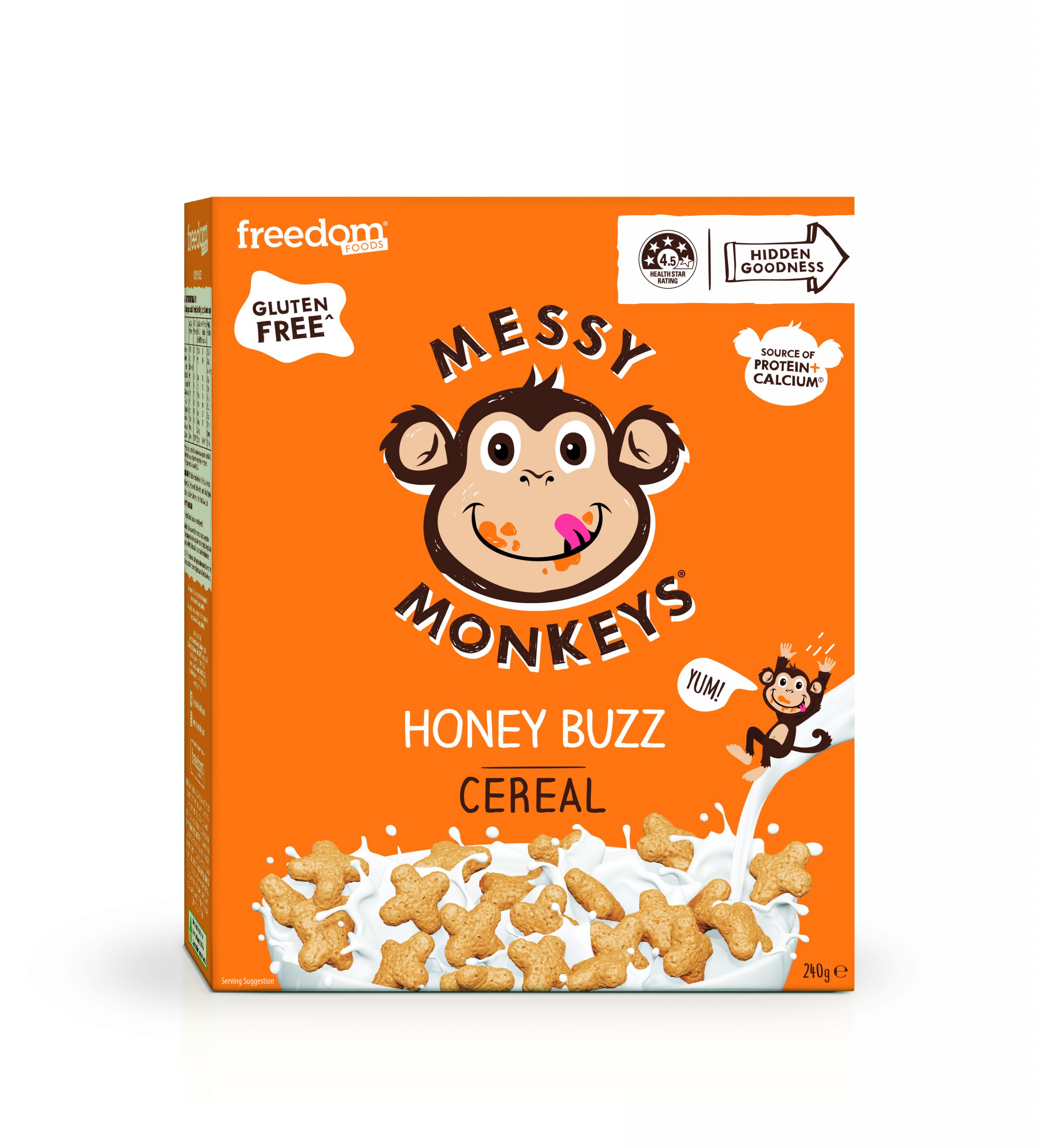 Messy Monkeys Honey Buzzcereal Freedom Foods